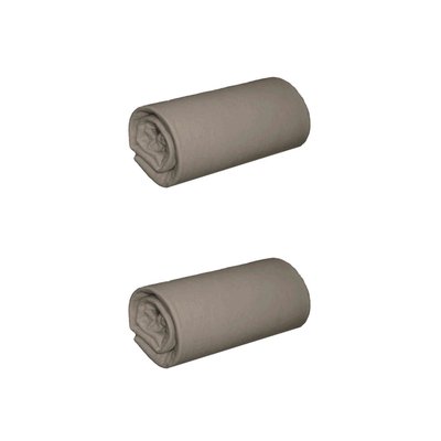 Drap housse coton jersey bonnet 30 (lot de 2) TERRE DE NUIT