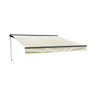 Store banne avec semi-coffre, 3,5x3m, SAULE HAPPY GARDEN