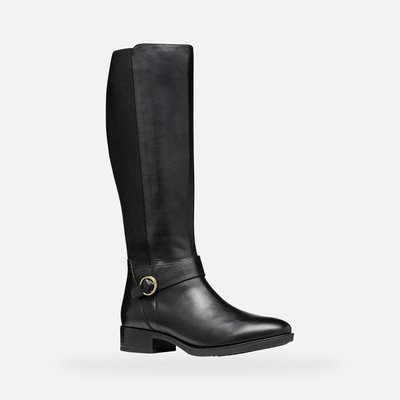 Bottes cavalières en cuir Felicity, élastique GEOX