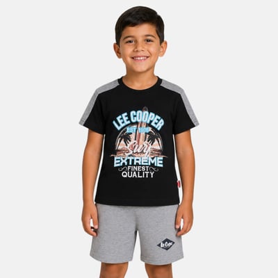 Ensemble t-shirt imprimé et short KIDS CLUB LEE COOPER