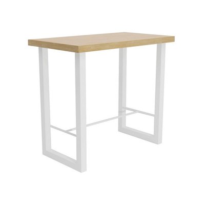 Table haute en chêne et acier - BODEGA MATHI DESIGN