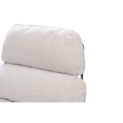 Fauteuil de relaxation en tissu et en métal chromé - KAITAN AMADEUS