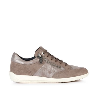 Baskets cuir respirantes zippées et à lacets Myria GEOX