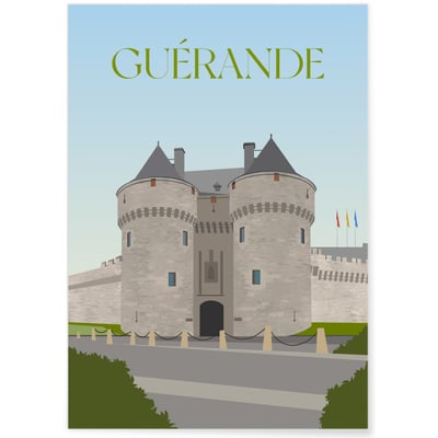 Affiche ville Guérande L'AFFICHERIE