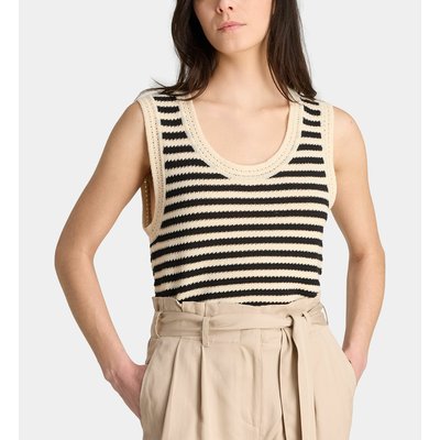 Pull Sans Manches Biche P Rayures GALERIES LAFAYETTE
