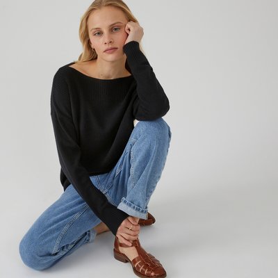 Pull noir la redoute outlet