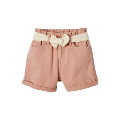 Short style paperbag et sa ceinture en gaze de coton VERTBAUDET