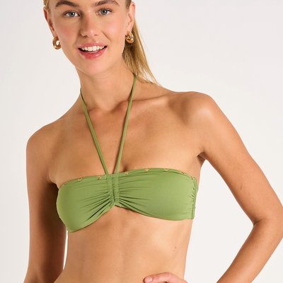 Maillot de bain bandeau kaki top