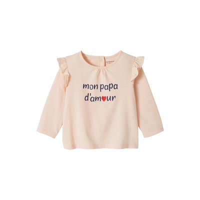T-shirt à message en coton biologique VERTBAUDET