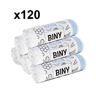 Lot de 120 sacs poubelles BINY KITCHEN MOVE