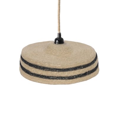 Suspension naturelle rayures noires Zagora MILLUMINE