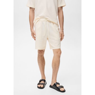 Bermuda coton seersucker cordon MANGO MAN