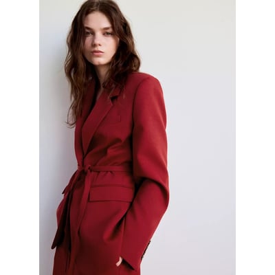 Blazer croisé nœud MANGO