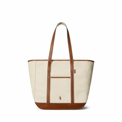 Dual Fabric Tote Bag POLO RALPH LAUREN