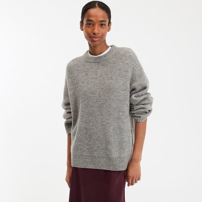 Ronde hals trui in grof, zacht tricot LA REDOUTE COLLECTIONS