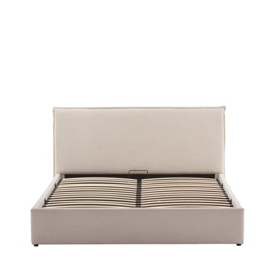Lit coffre en velours côtelé 140x190cm- CAMA DRAWER