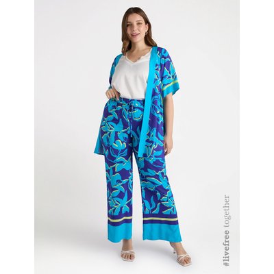 Pantalon large en viscose LENZING™ ECOVERO™, tissu frais et léger pour une sensation agréable sur la peau. FIORELLA RUBINO