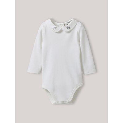 Body col brodé en coton biologique CYRILLUS