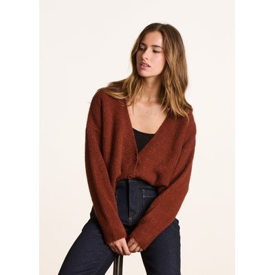 Gilet ample et court dans une maille moelleuse LA FEE MARABOUTEE