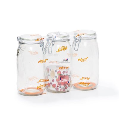 Lot de 3 bocaux en verre 3l, LE PARFAIT LE PARFAIT