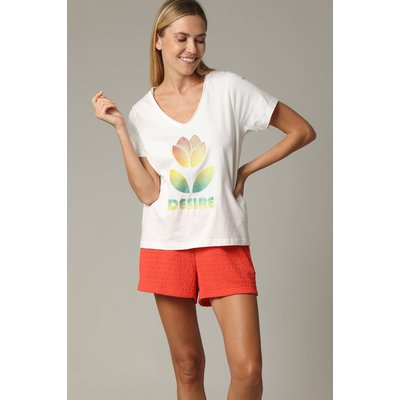 T-shirt desire 100% coton à la coupe classique avec imprimé DESIRE DEELUXE