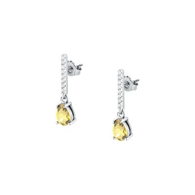 Boucles D'Oreilles en acier, cristaux, TESORI MORELLATO