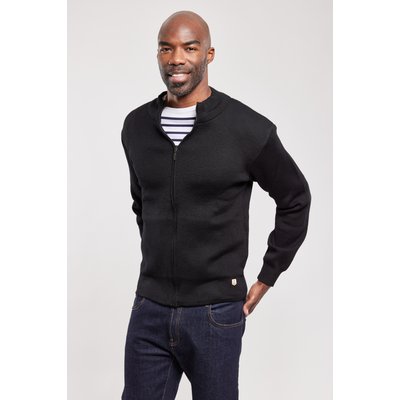 Cardigan zippé uni en laine PLOUESCAT ARMOR-LUX