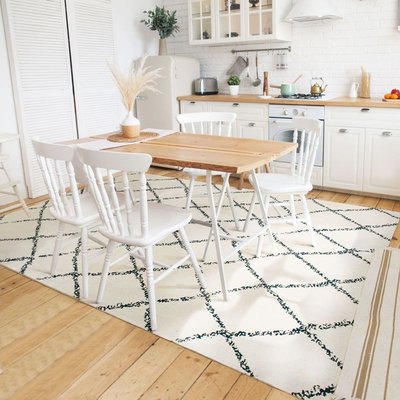 Tapis en coton losanges - THE DECO FACTORY