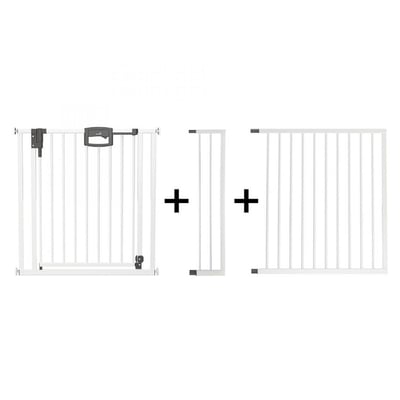 Barrière de porte à pression Easylock Plus métal  168,5 cm - 176,5 cm Blanc GEUTHER