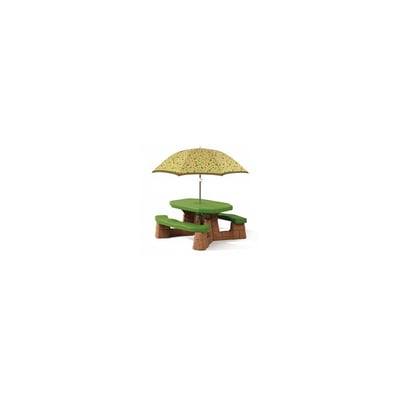 Table picnic Naturally Playful avec parasol- socle brun STEP2