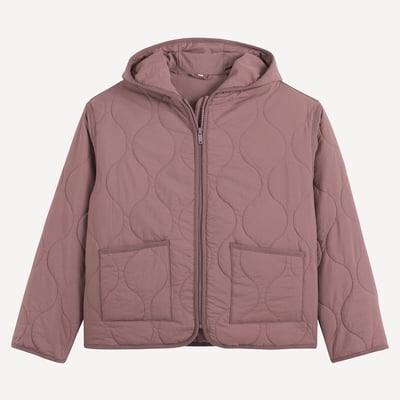 Тонкая стеганая куртка с капюшоном LA REDOUTE COLLECTIONS