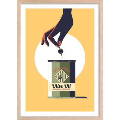 Affiche cuisine Huile d'olive extra HEXOA