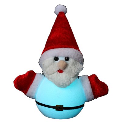 Pere noel plastique bonnet rouge lumineux DOUCEUR D'INTÉRIEUR