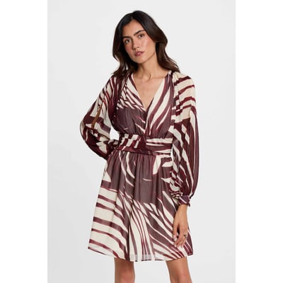 Robe courte cache coeur MORGAN