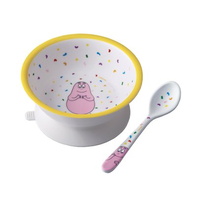 Bol ventouse et cuillère Barbapapa PETIT JOUR
