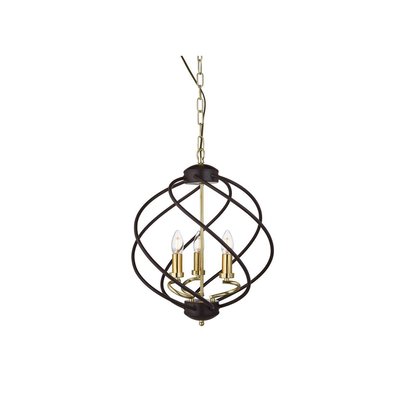 Suspensions Flow 3x60W E14 Noir Bronze Foncé BOUTICA-DESIGN