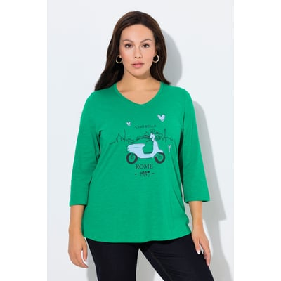 T-shirt Ciao Bella. Manches 3/4 et décolleté ULLA POPKEN