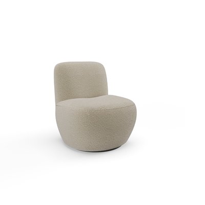 Fauteuil pivotant en tissu bouclette JENA SIA HOME
