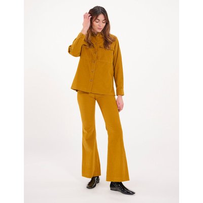 Chemise Chandler velours ocre INES DE LA FRESSANGE PARIS