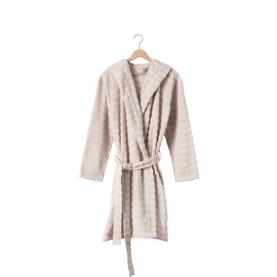 Peignoir à capuche coton AURA CARRE BLANC