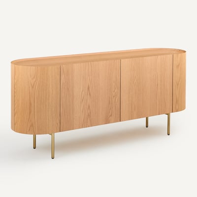 Buffet enfilade, en plaqué chêne, ASLEN AM.PM