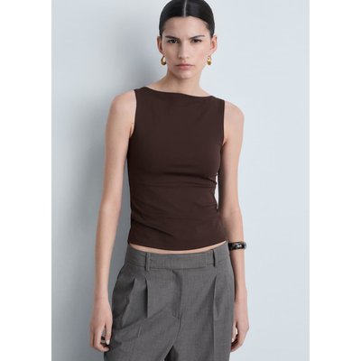 Top bretelles col bateau MANGO