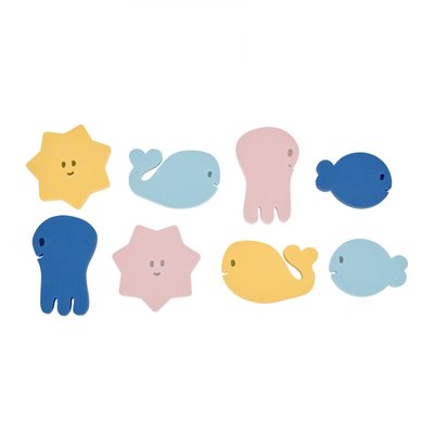 Lot de 8 stickers de bain BADABULLE
