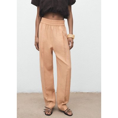 Pantalon Lyocell taille élastique MANGO
