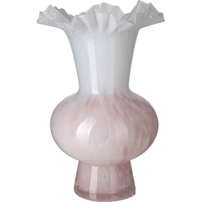 Vase en verre au col ondulé RECOLLECTION