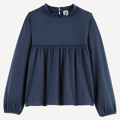 T-shirt forme blouse à manches longues LA REDOUTE COLLECTIONS