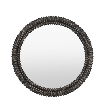 90cm Notley Round Mirror Black Wash SO'HOME