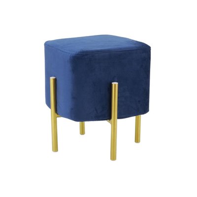 Tabouret carré pied doré Gatsby AUBRY GASPARD