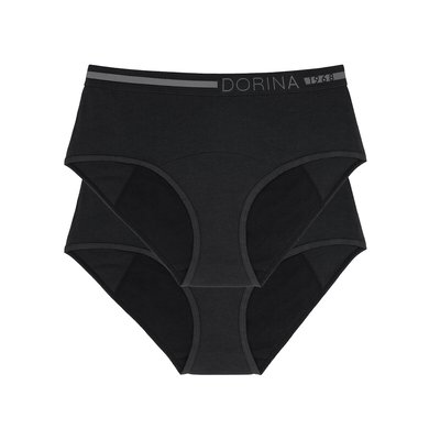 2er-Pack Perioden-Slips Eco Moon aus Bio-Baumwolle, Midi-Form DORINA