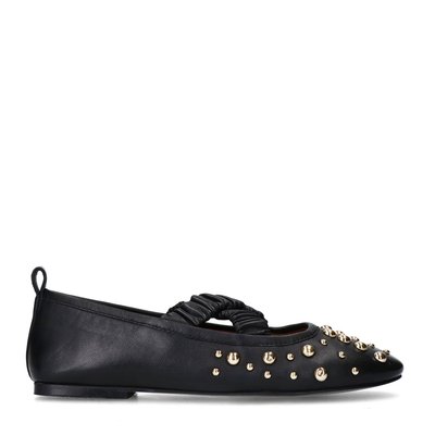 Ballerines en cuir avec clous SACHA
